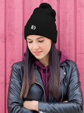 Panda Pom Pom Knit Cap